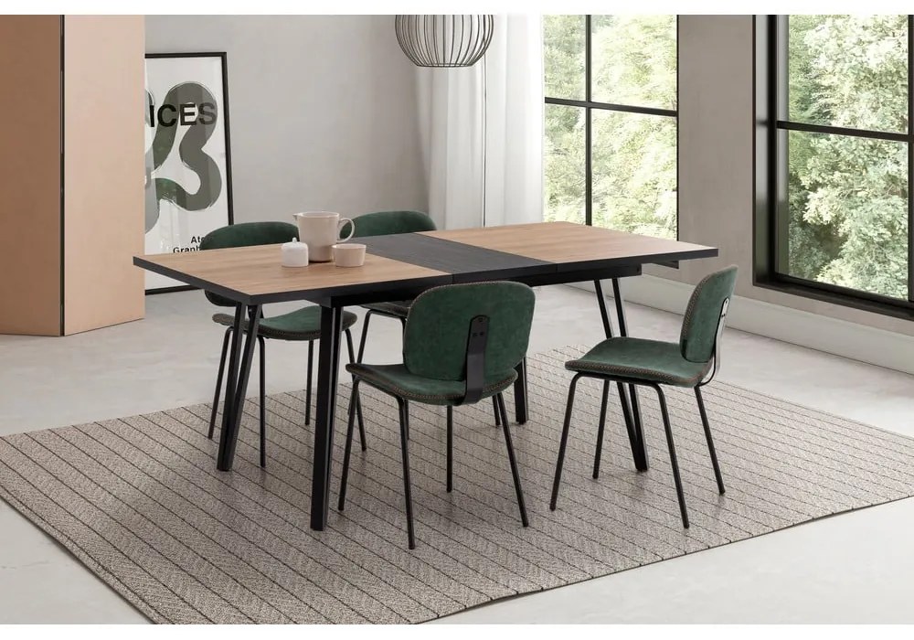Stół z blatem w dekorze dębu 90x140 cm Cleo – Marckeric