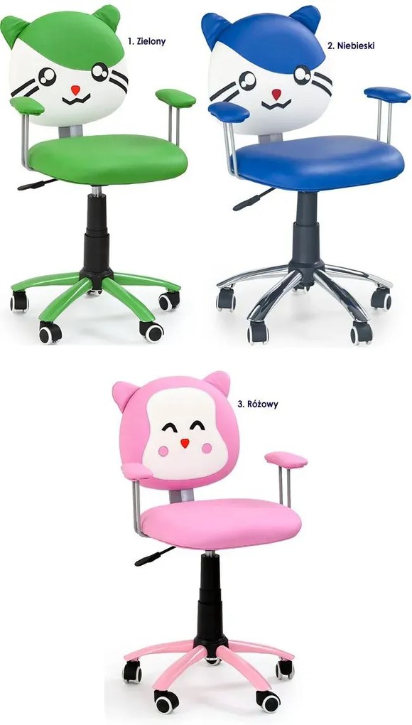 Różowy fotel dziecięcy D8-G63