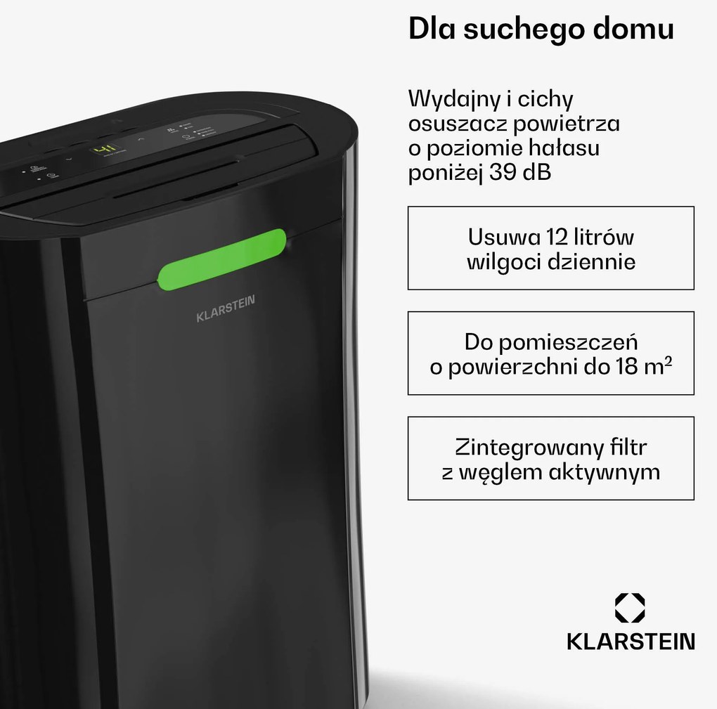 Klarstein AeroDry 12L Smart osuszacz powietrza