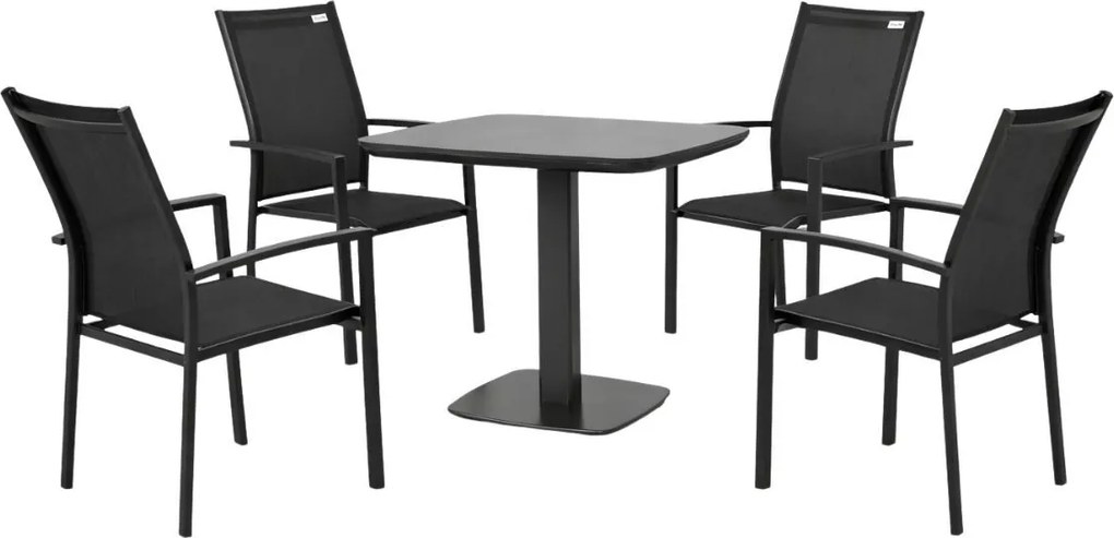 Doppler Picaso Expert antracyt - ogrodowy/gastro zestaw aluminiowy 4+1