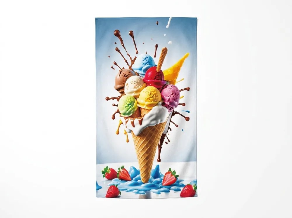 Ręcznik plażowy XXL szybkoschnący DOLCINO kolorowy 150 x 210 cm, 100% mikrofibra
