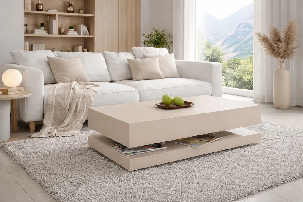 Stolik kawowy Tora 90x60 cm, kolor kaszmirowy