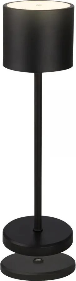 Briloner 7521015 - LED ściemnialna lampka stołowa SIGO 2,5W/5V IP44 2600 mAh czarna
