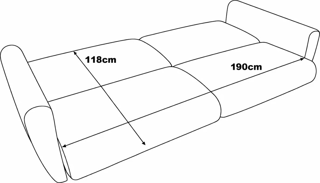 Jasnoszara sofa typu wersalka z poduszkami G7-K53