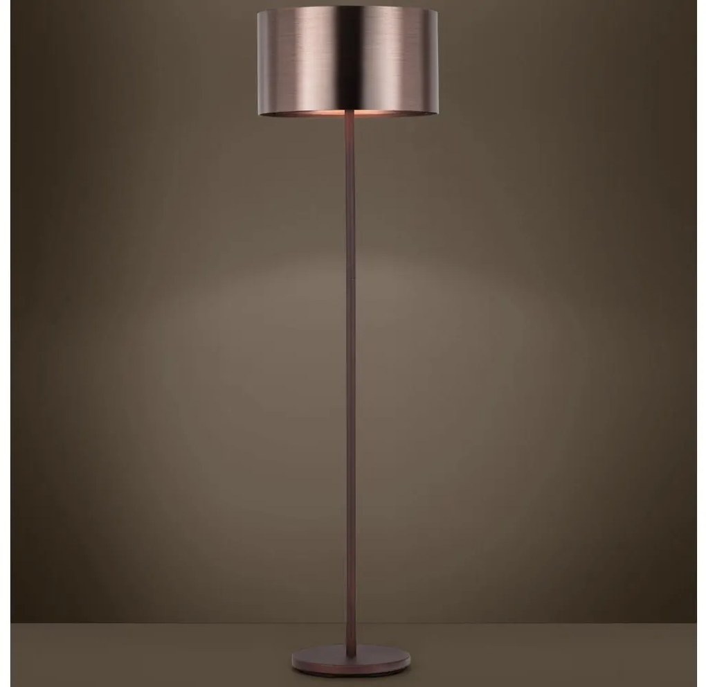 Eglo 39358 - Lampa podłogowa SAGANTO 1 1xE27/60W/230V miedziany