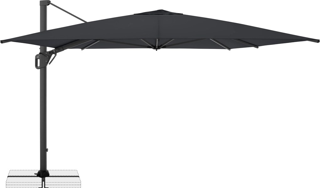 Doppler LIFE 300 x 400 cm – Parasol ogrodowy odchylany z boczną podporą