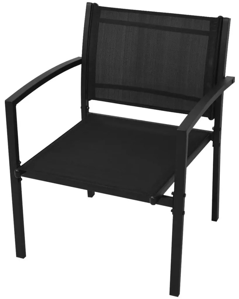 Komplet czarnych mebli ogrodowych T6-N83
