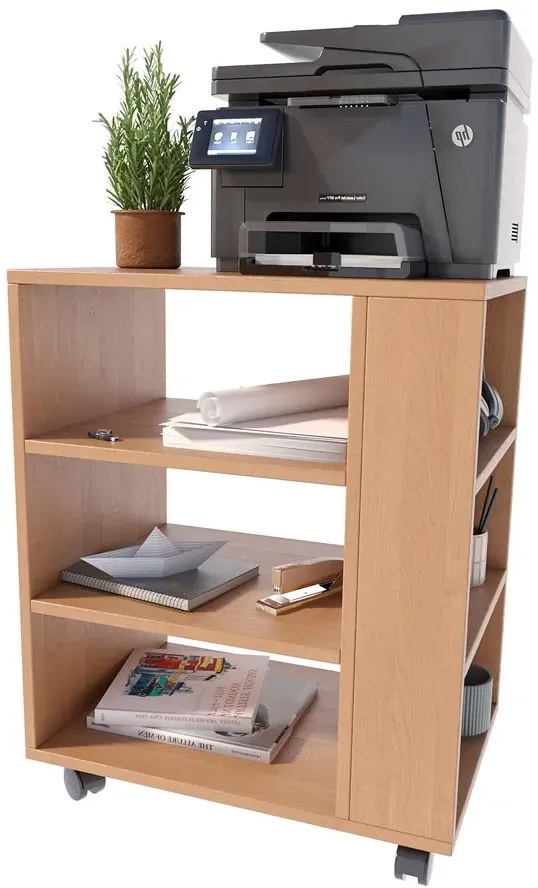 Szafka na drukarkę na kółkach olcha W1-W82