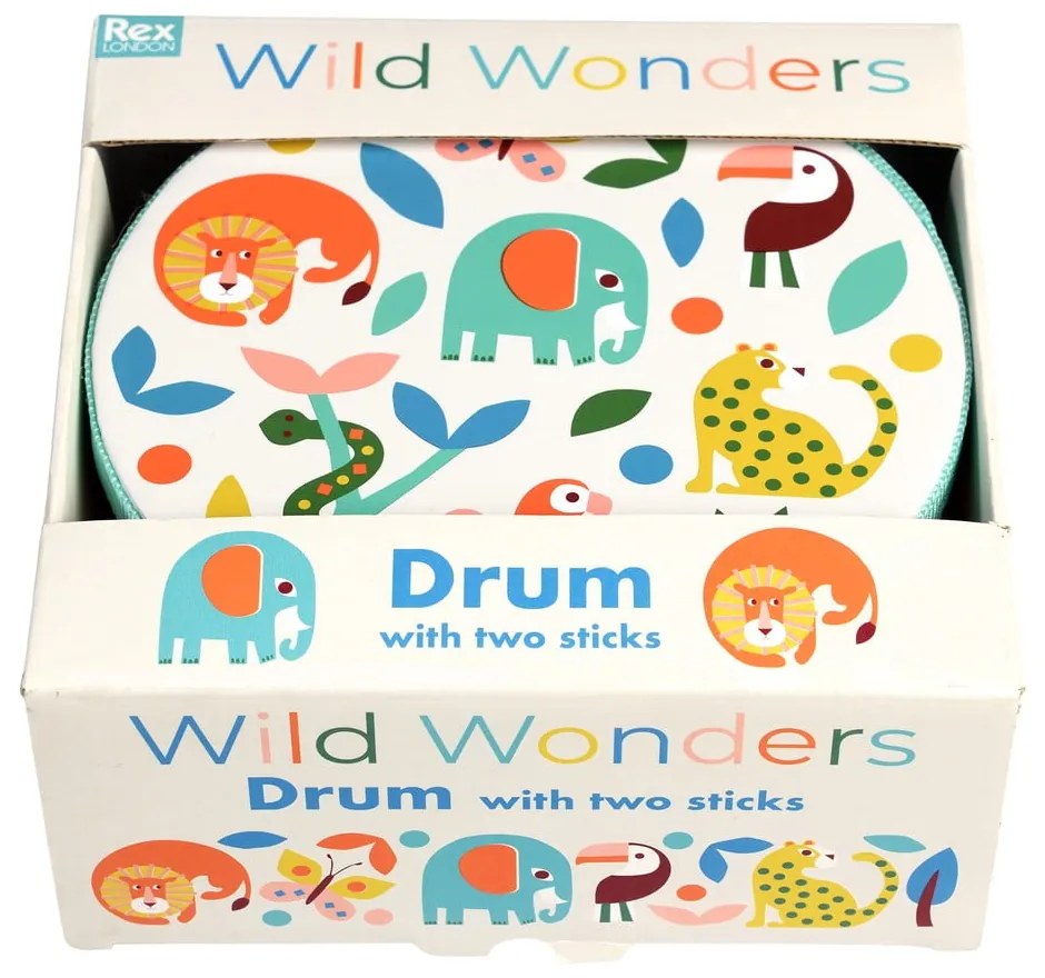 Zabawka muzyczna Drum Wild Wonders – Rex London