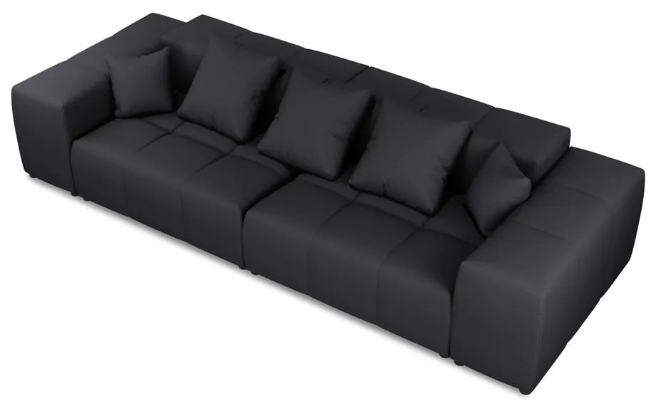 Czarna sofa 320 cm Rome – Cosmopolitan Design