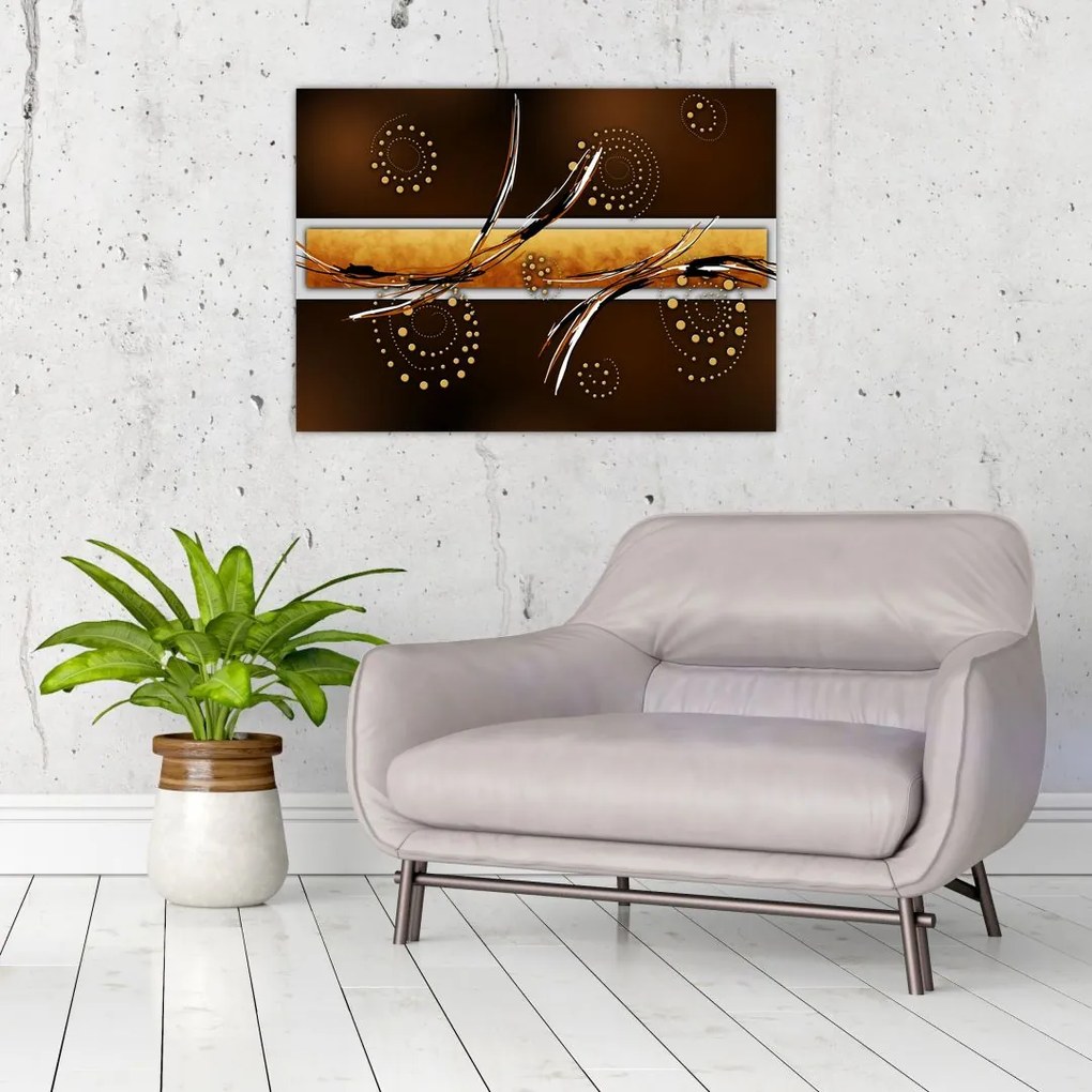 Obraz abstrakcji - Motyle (70x50 cm)