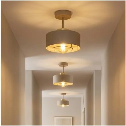 BRILAGI - Lampa przysufitowa SPRING 1xE27/60W/230V śr. 20 cm beżowa/złota