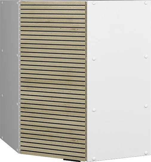 Szafka wisząca narożna panel dębowy 57x34.1x72 fame-line