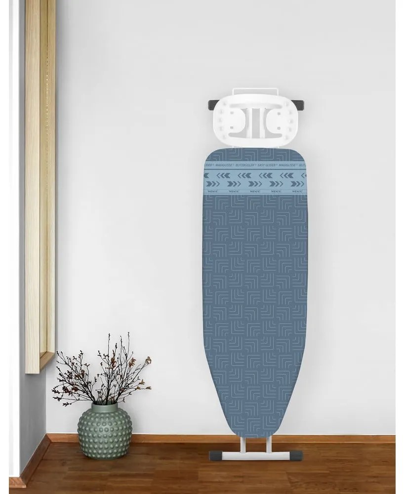 Niebieski bawełniany pokrowiec na deskę do prasowania Wenko Air Comfort, dł. 140 cm