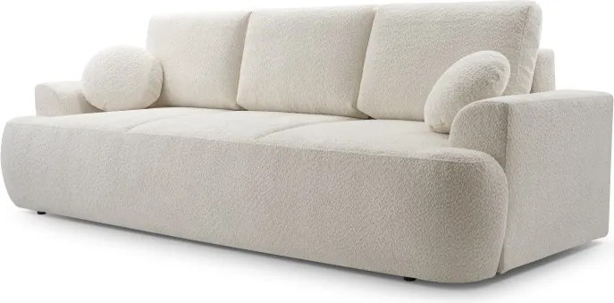 Sofa VELO z funkcja spania i pojemnikiem BIAŁY CORAL 65