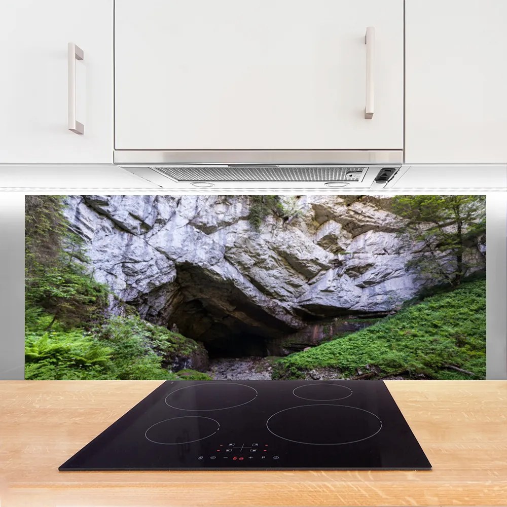 Panel Szklany do Kuchni Tajemnicza Górska Grota