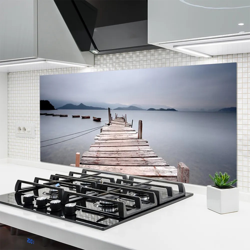Szkło do Kuchni na Ścianę Stalowa Konstrukcja Nad Zatoką