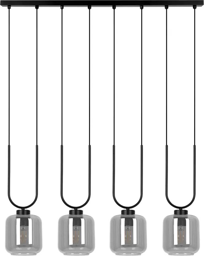 Wisząca szeroka lampa grafitowa L1-L77