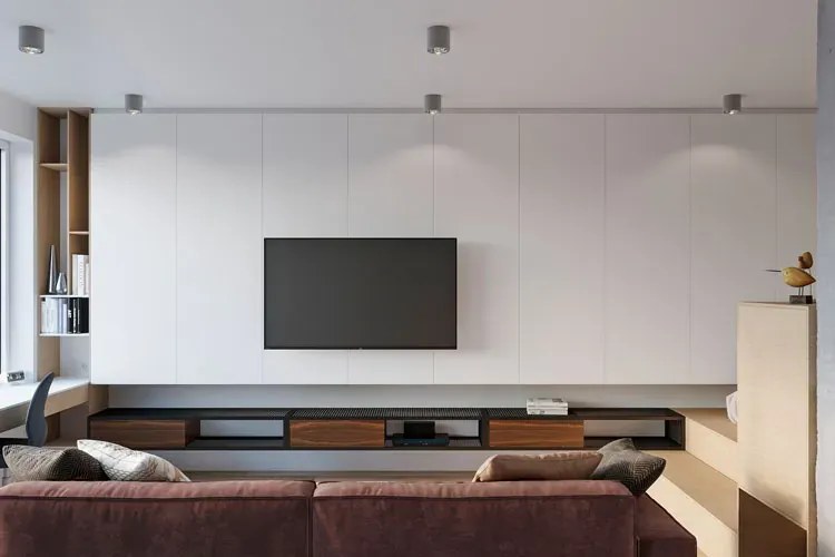 Szary minimalistyczny plafon LED walec - EX655-Helfi