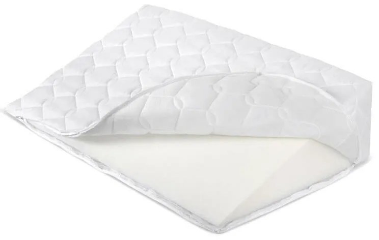 Bellatex Klinowa poduszka pod głowę z przeszyciem, biały, 80 x 50 x 20 cm