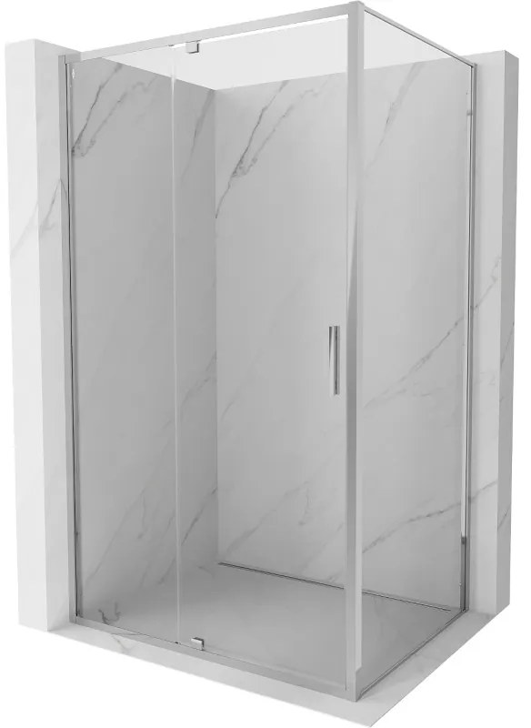 Mexen Exo kabina prysznicowa uchylna 130 x 80 cm, transparent, chrom - 819-130-080-01-00