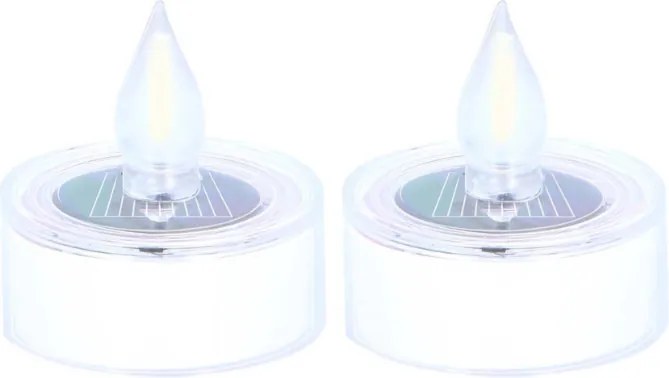 Solarny LED świeczki tealight FLARNIS, zestaw 2 szt.