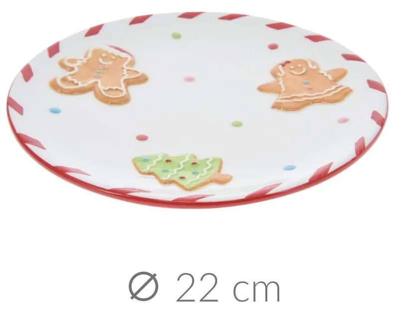 Świąteczny talerz, 20 cm, GINGERBREAD