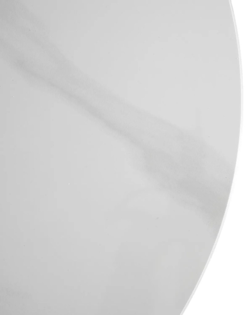 Stolik Kawowy KORIN 70 cm Biały Marmur/Biały Nowoczesny