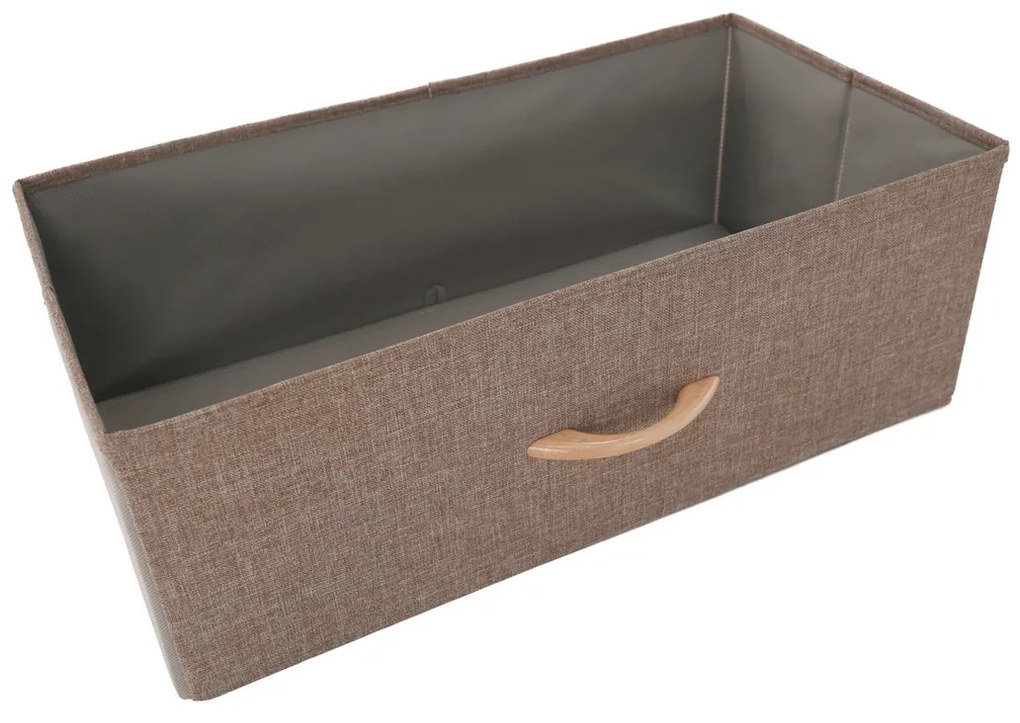 Komoda z szufladami z tkaniny HAZEL TYP 2, brązowy, M