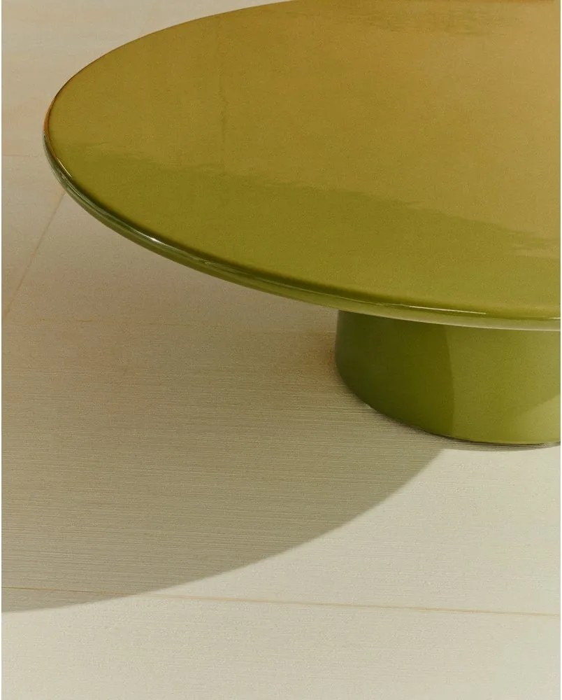 Okrągły stolik ogrodowy betonowy ø 110 cm Albanella – Kave Home