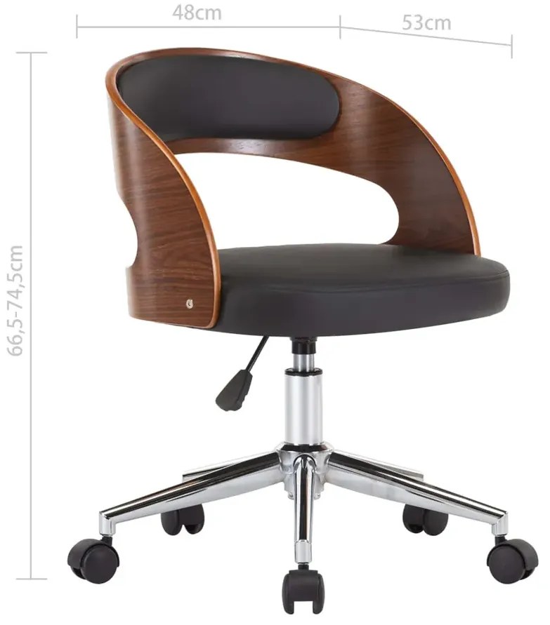 Tapicerowany czarny fotel obrotowy - Keltis 5X