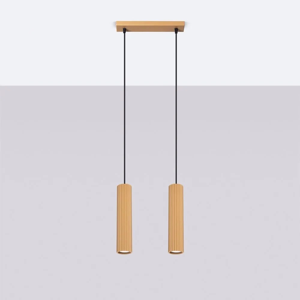 Lampa wisząca w kolorze złota Gleam – Sollux