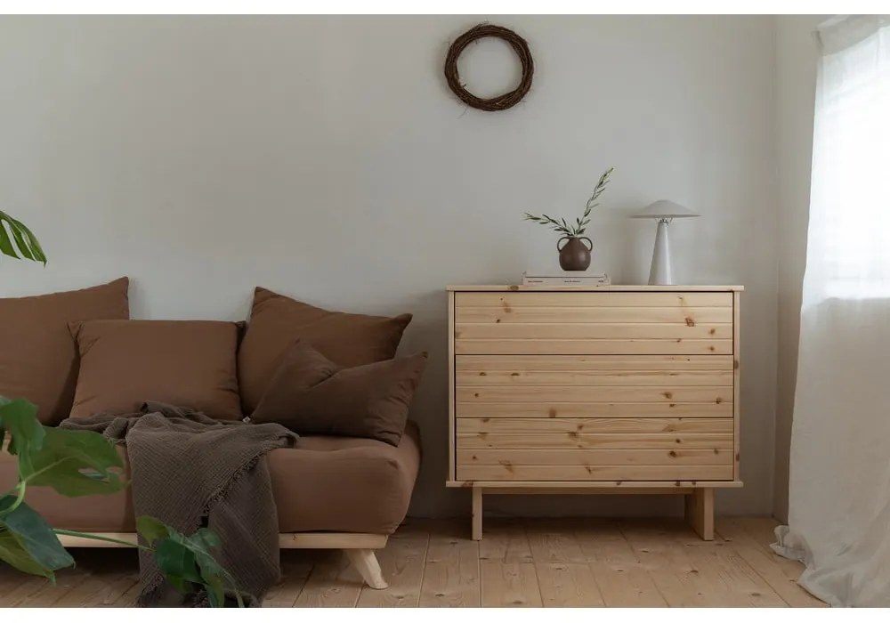 Naturalna komoda z drewna sosnowego Karup Design Kommo
