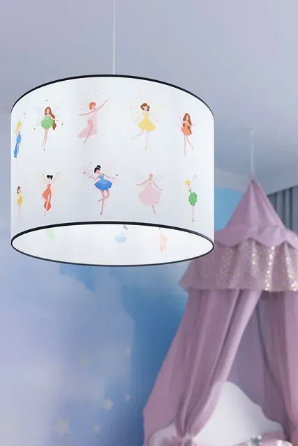 Lampa dla dziecka zdobiona motywem wróżek - 6X A589 L5-Z42