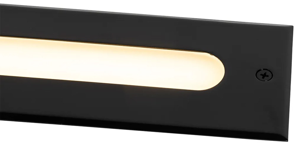 Zewnetrzna Nowoczesny klosz ogrodowy czarny 30 cm z LED IP65 - Eline Nowoczesny Oswietlenie zewnetrzne