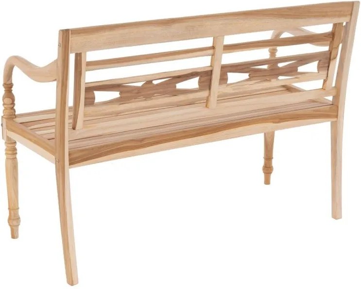 DIVERO Drewniana ławka ogrodowa - 119 cm