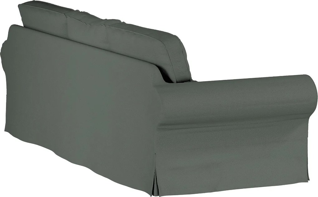Pokrowiec na sofę Ektorp 3-osobową, nierozkładaną kolor zielony tkanina strukturalna