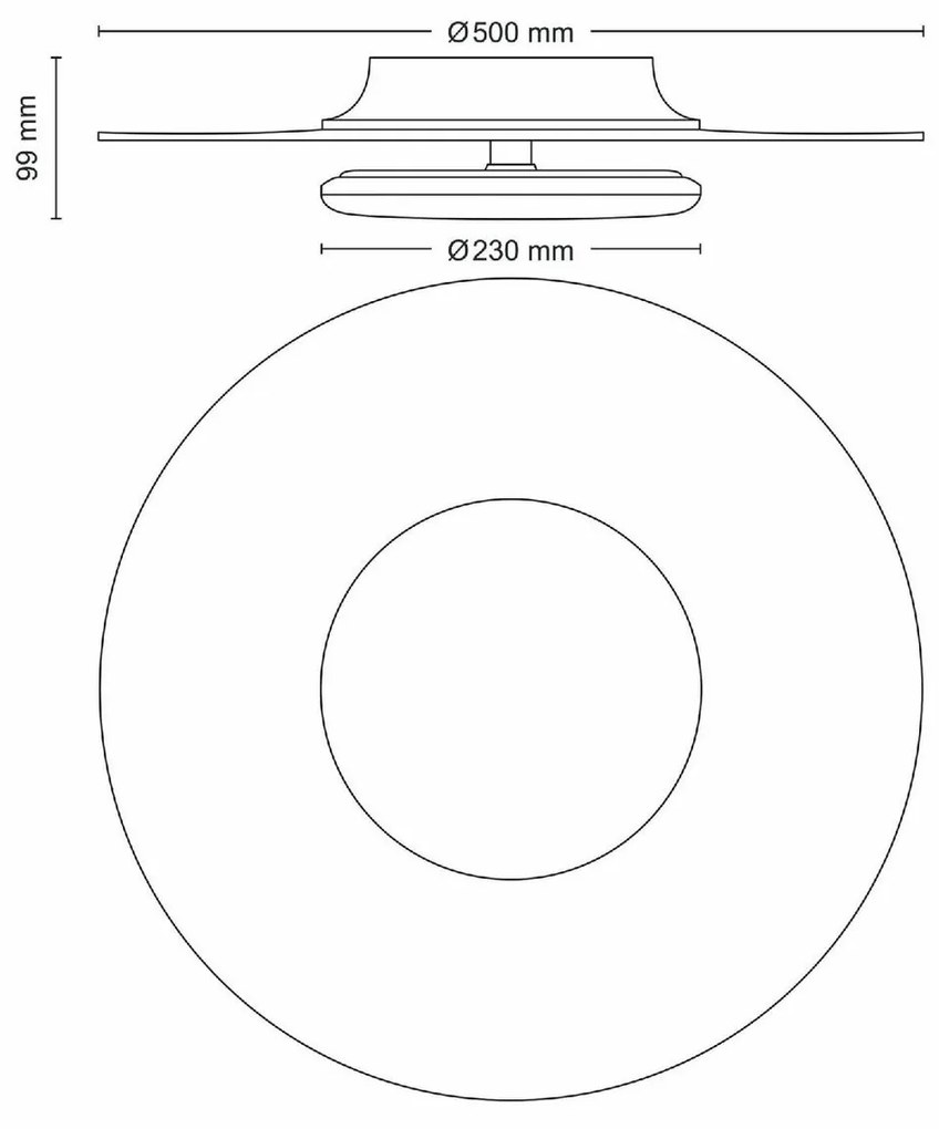 Philips 8720169195271 lampy sufitowe LED Garnet,czarne, 1x 40 W 4200 lm 2700 K IP20