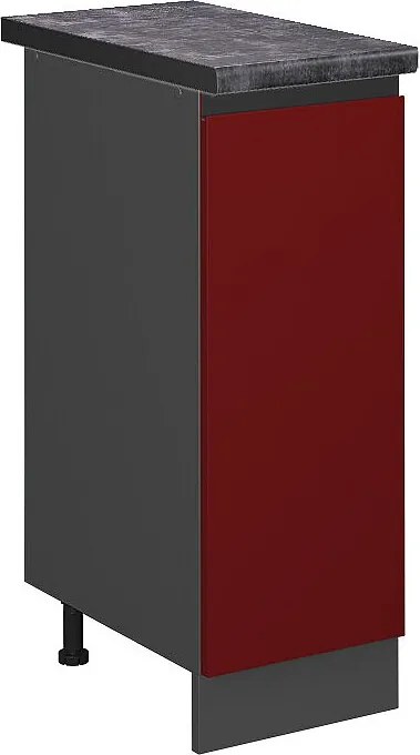 Szafka apteczna czerwony 30x60x81.6 r-line