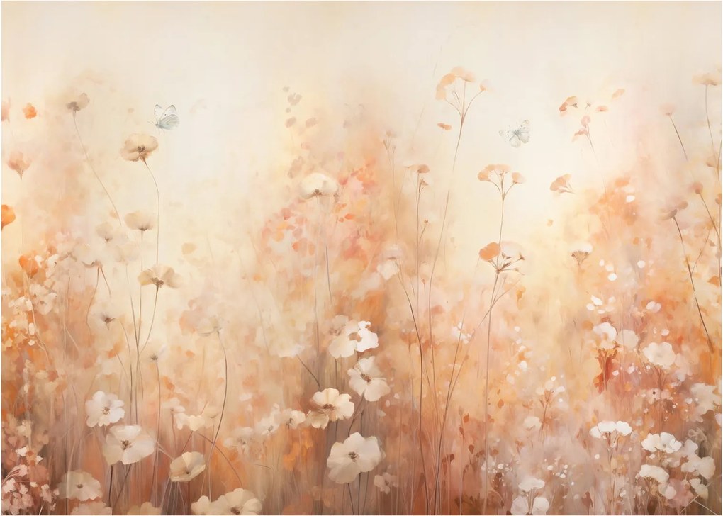 Obraz - Wzór dzikich kwiatów (70x50 cm)