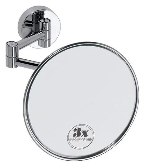 Lusterko kosmetyczne 14x14 cm, srebrne