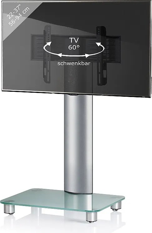 Stojak telewizyjny Rack Alu Glass Rolls Bilano