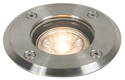Zewnetrzna Oświetlenie zewnętrzne do wkopania stalowe 11cm IP67 - Basic Round Nowoczesny Oswietlenie zewnetrzne