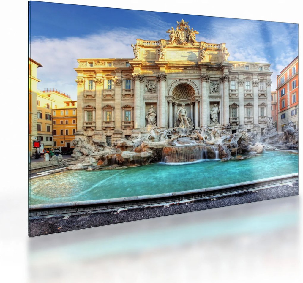 Obraz na szkle - Fontanna di Trevi (70x50 cm)