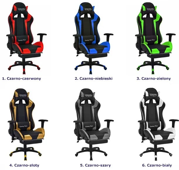 Czarno-złoty fotel gamingowy regulowany S1-P93