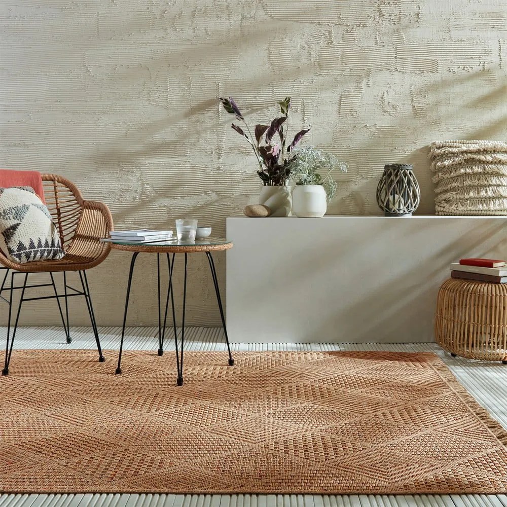 Dywan odpowiedni na zewnątrz w naturalnym kolorze 200x290 cm Nora Diamond – Flair Rugs