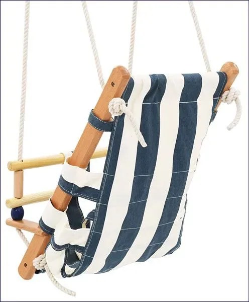 Niebiesko-biała huśtawka dla dziecka F4-F69