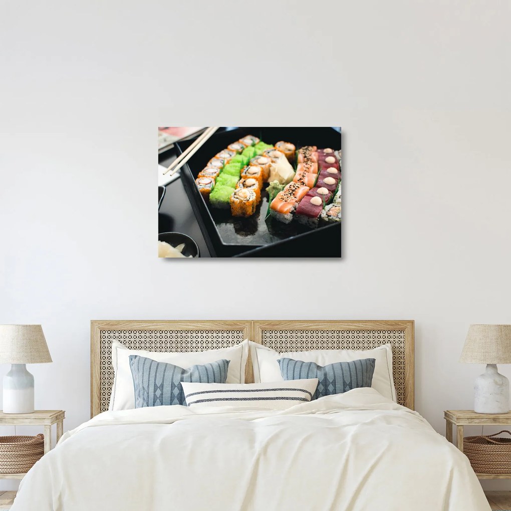 Obraz na szkle - Sushi (70x50 cm)