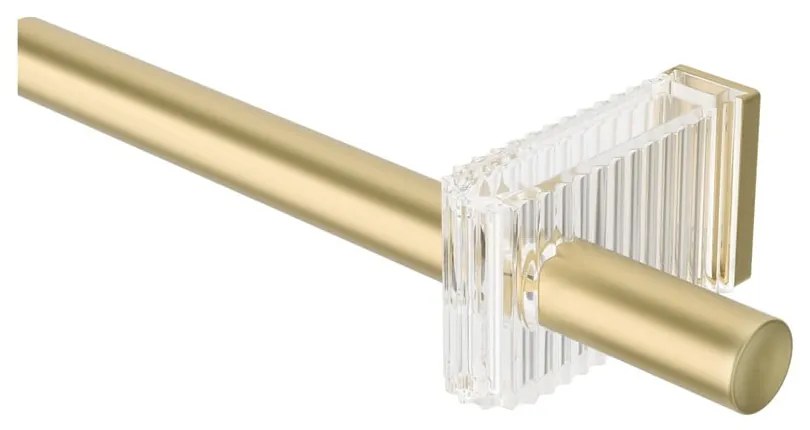 Stalowy regulowany karnisz w kolorze matowego złota 107 - 305 cm Flute – Umbra
