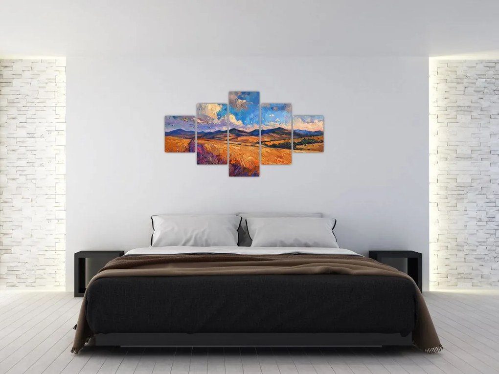 Obraz - Obraz olejny przedstawiający krajobraz (125x70 cm)